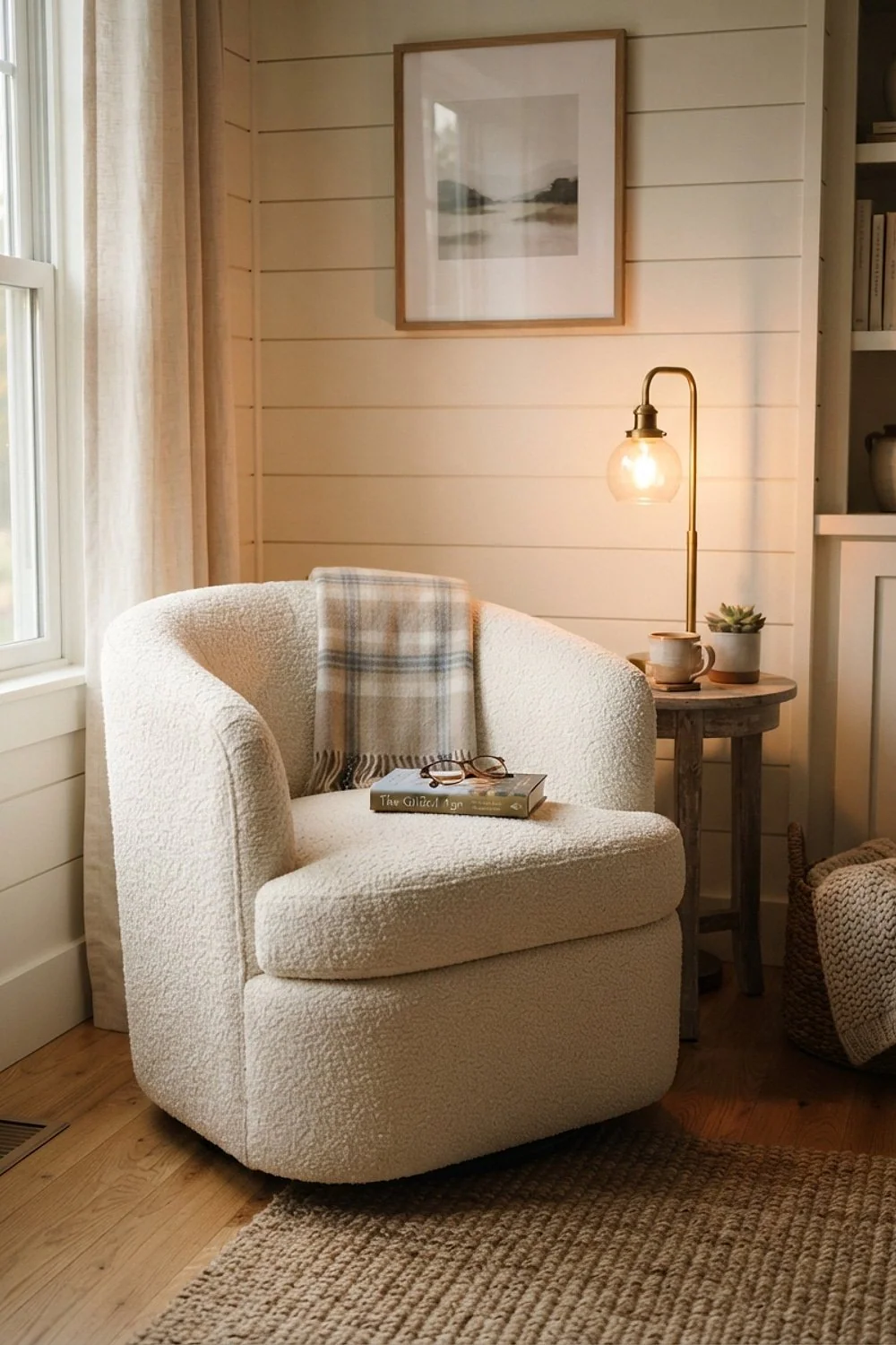 Boucle Reading Nook chair