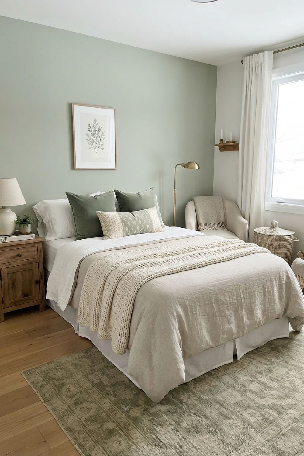 Lidded seagrass hamper out of sight