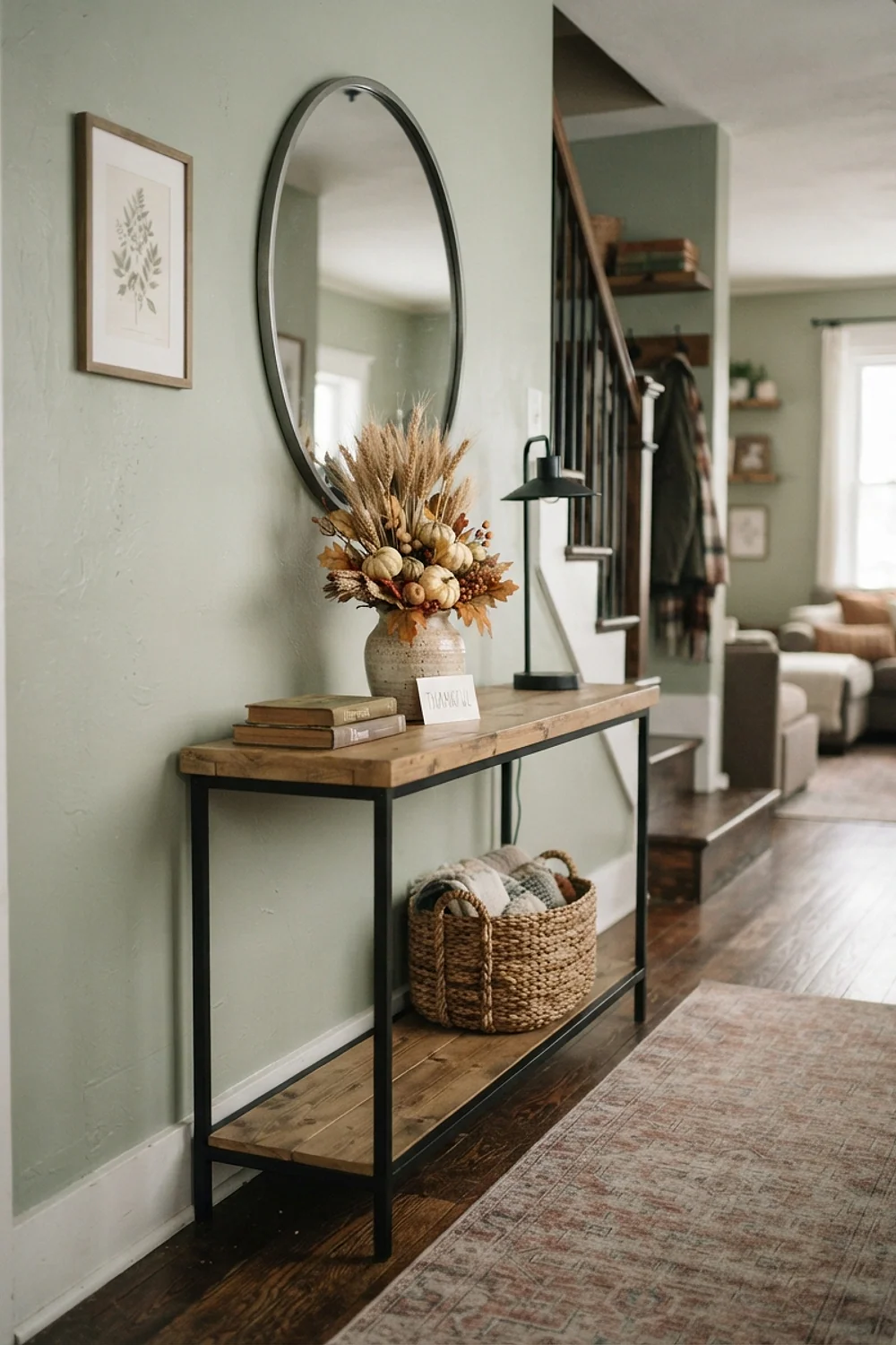Hall console pushed flat