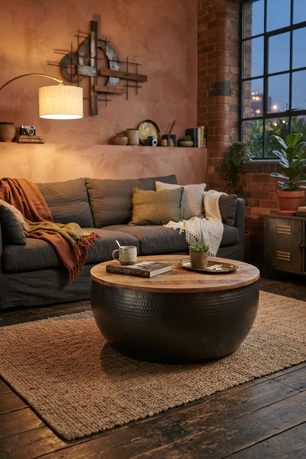 Round coffee table
