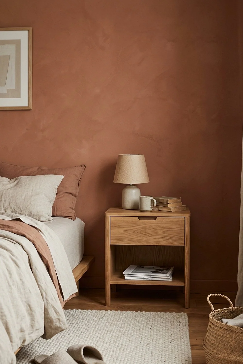 Oak or ash nightstand