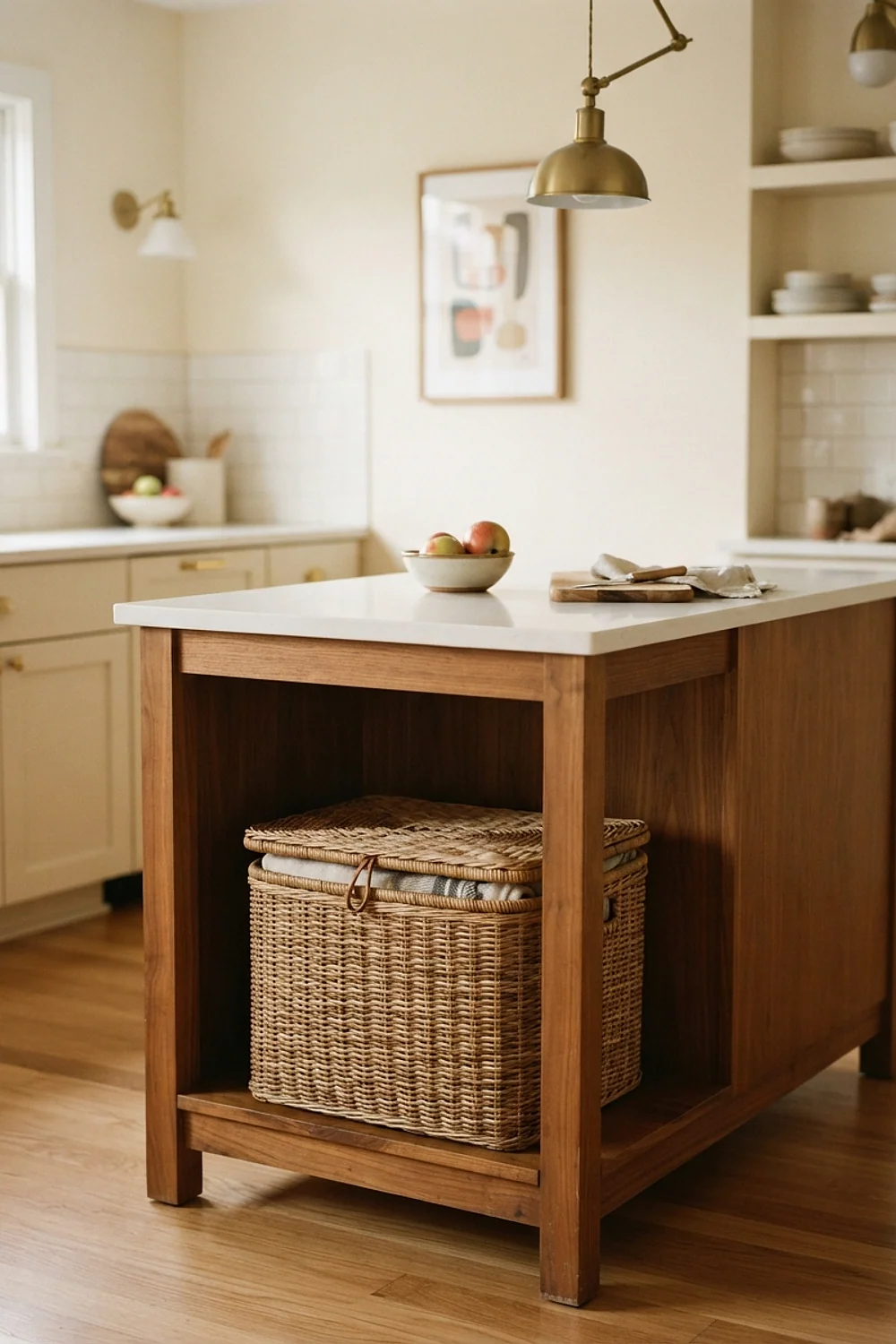 Lidded wicker baskets