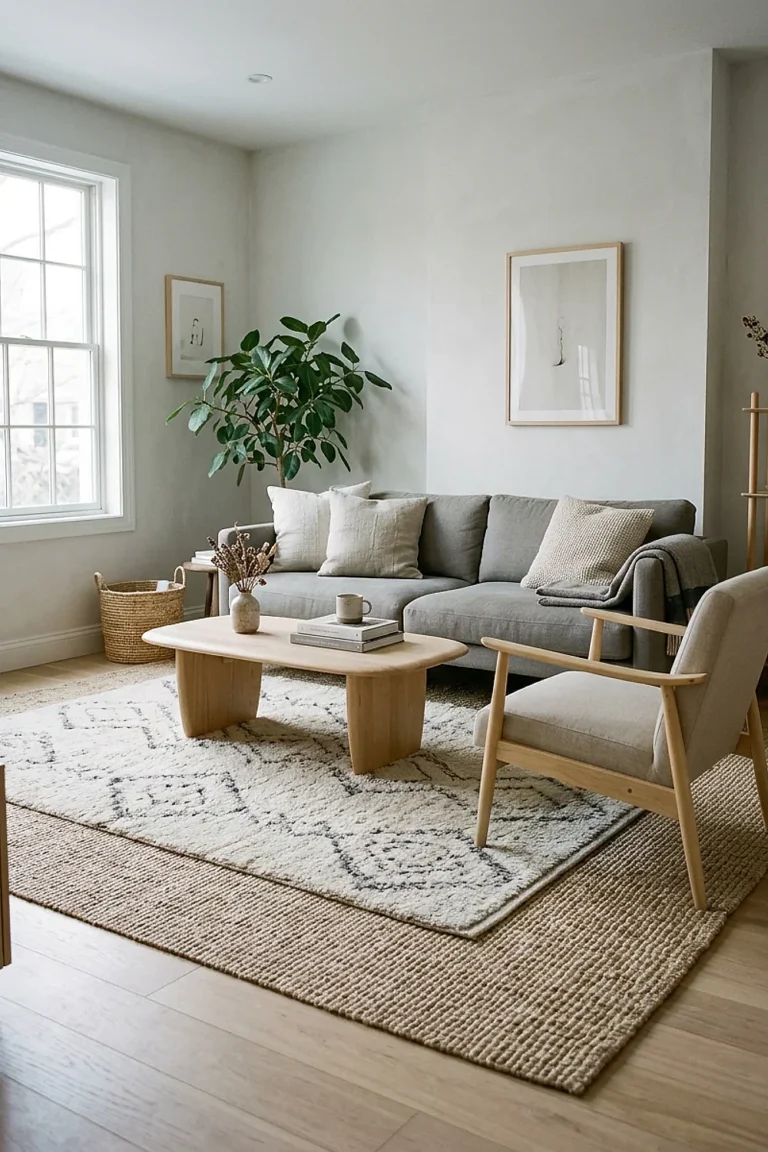 Layered Rugs Living Room