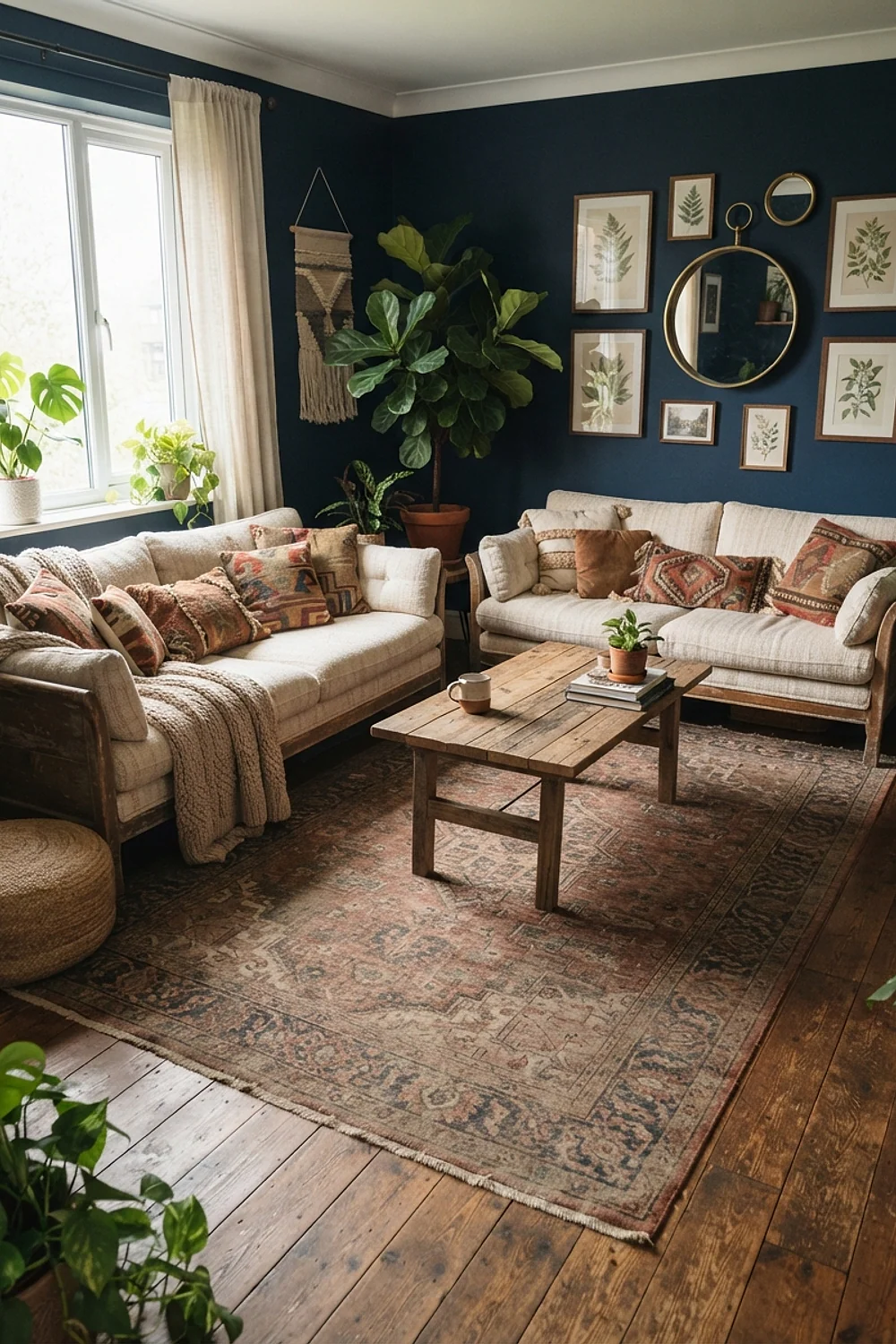 Two sofas facing each other