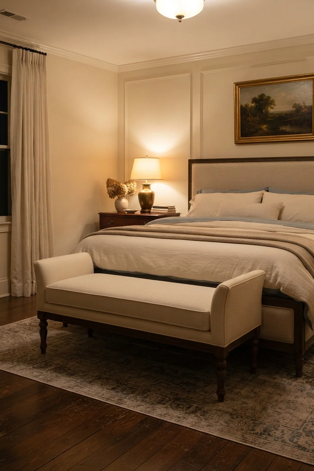 Upholstered bench