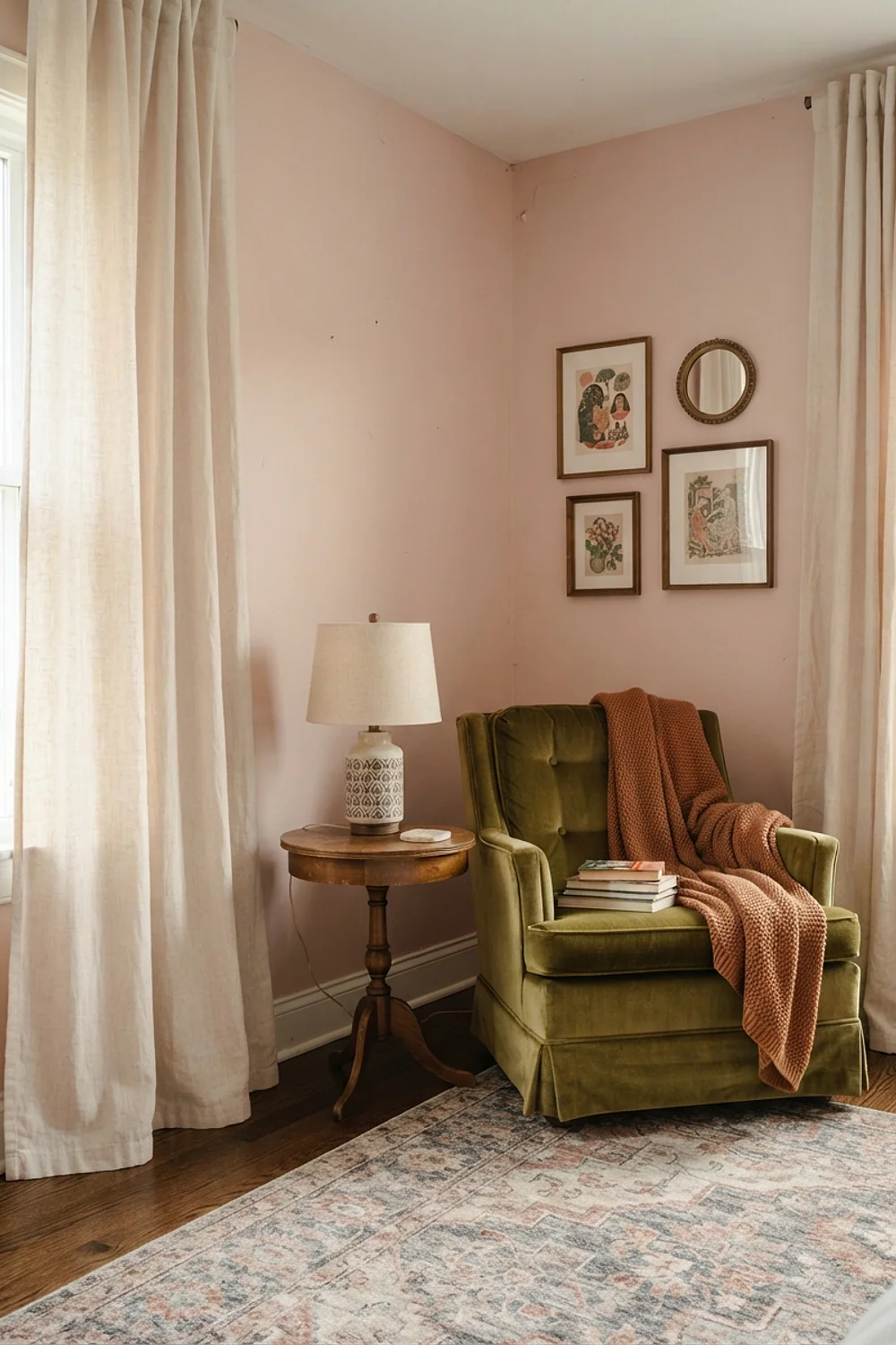 Curtains hung high and wide