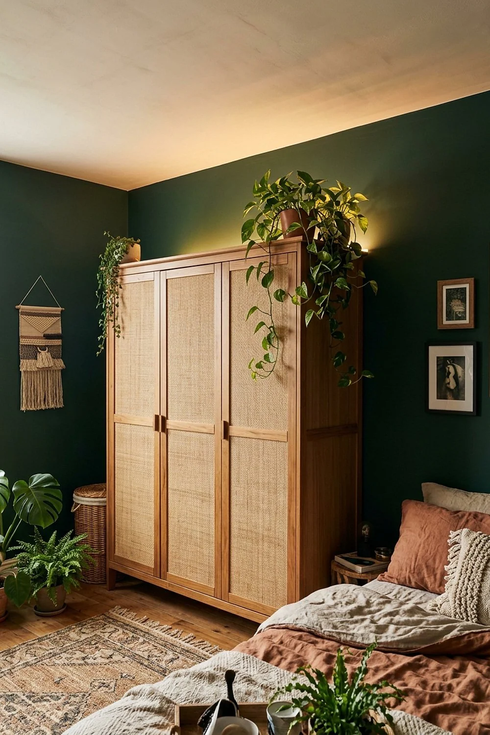Wardrobe-top uplight strip