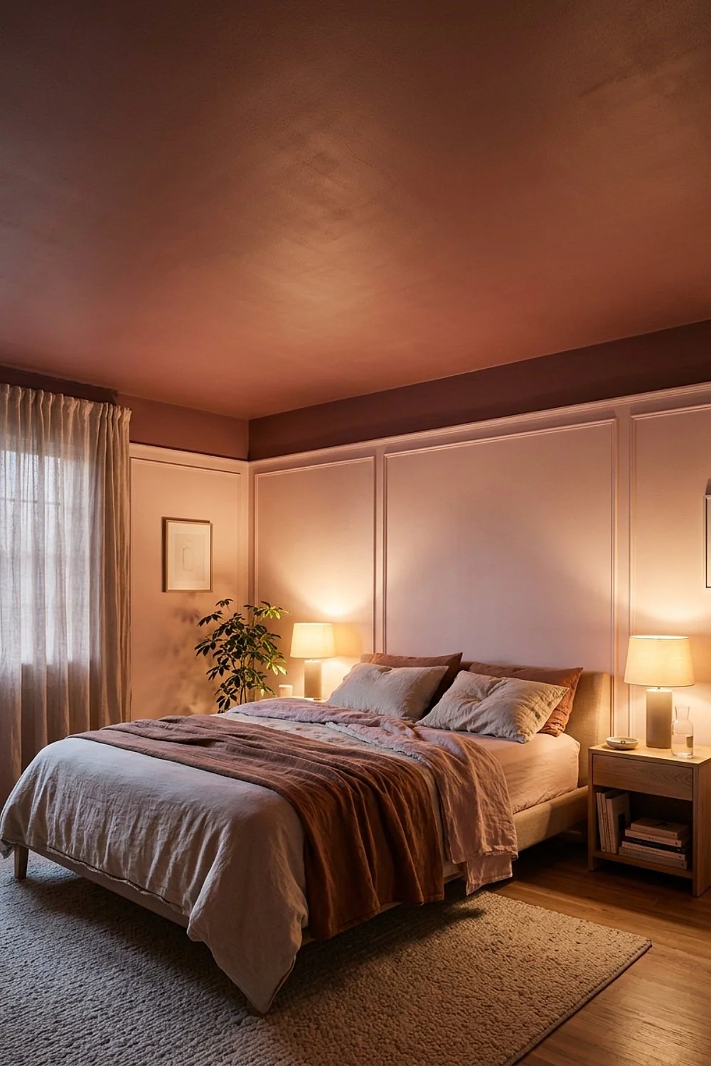 Tinted ceiling paint