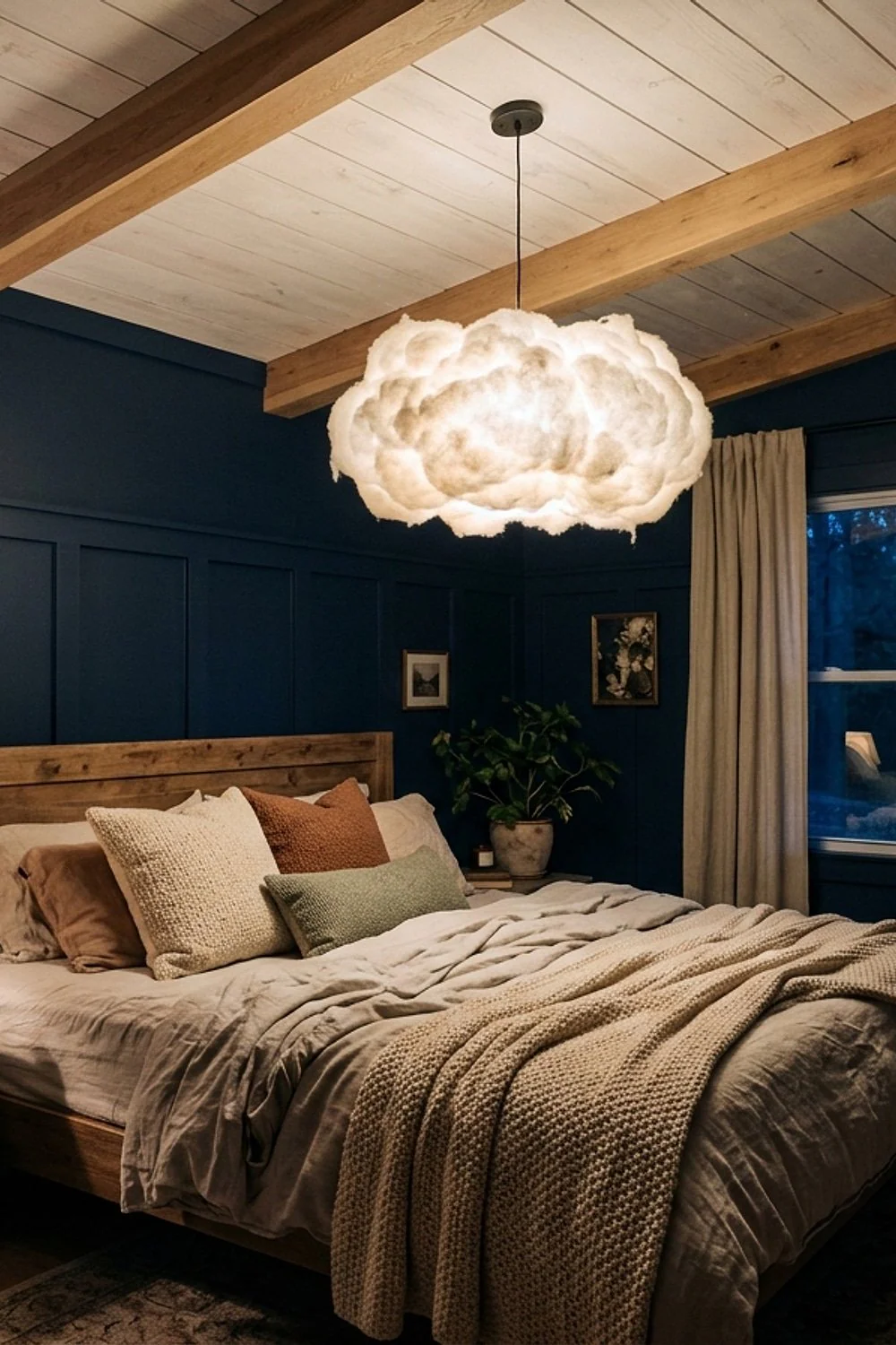 Cotton cloud pendant