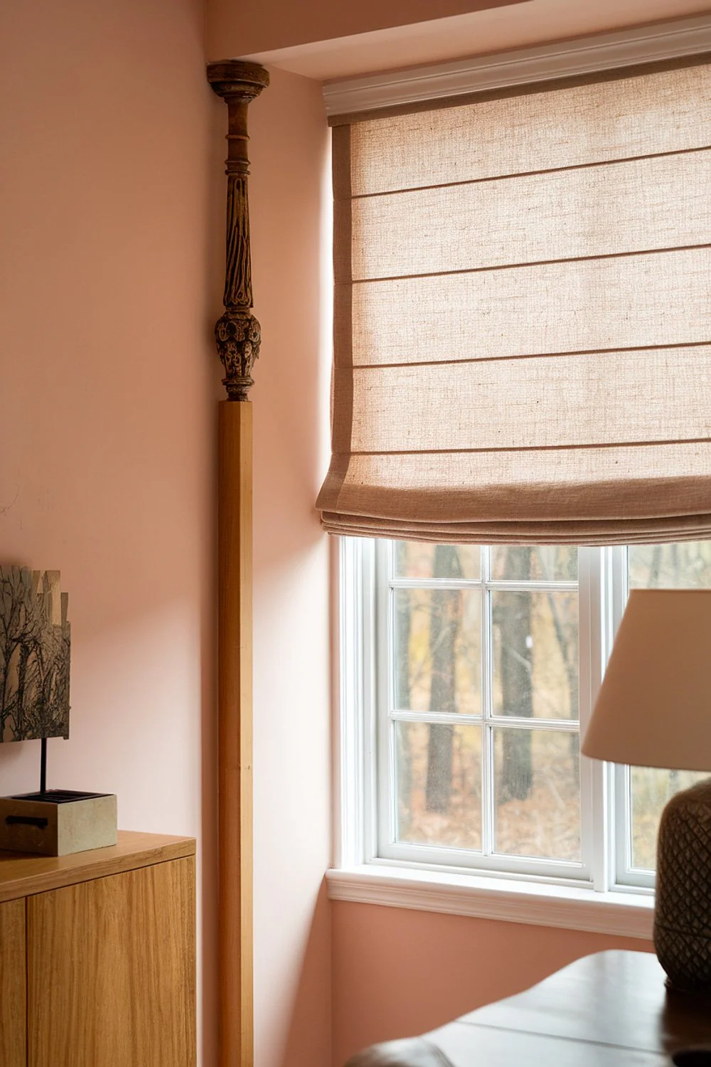 Linen Roman shade
