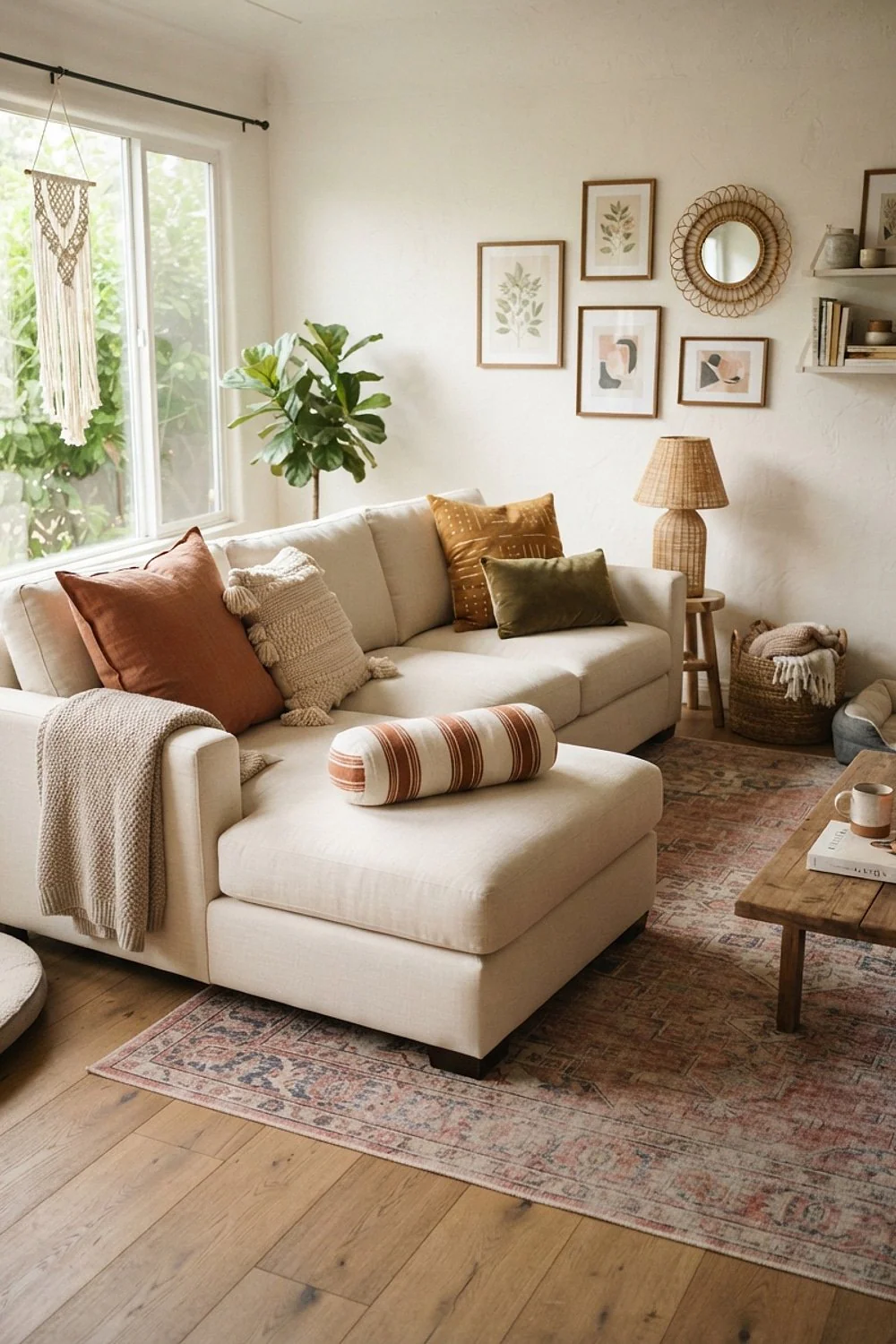 Five pillows