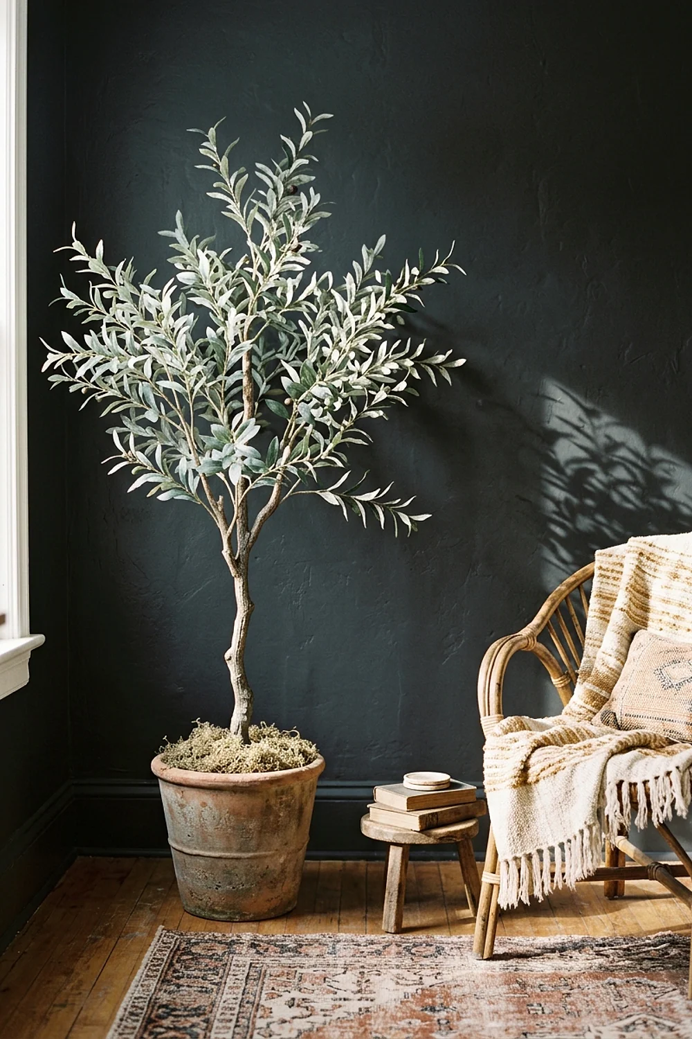 Faux olive tree