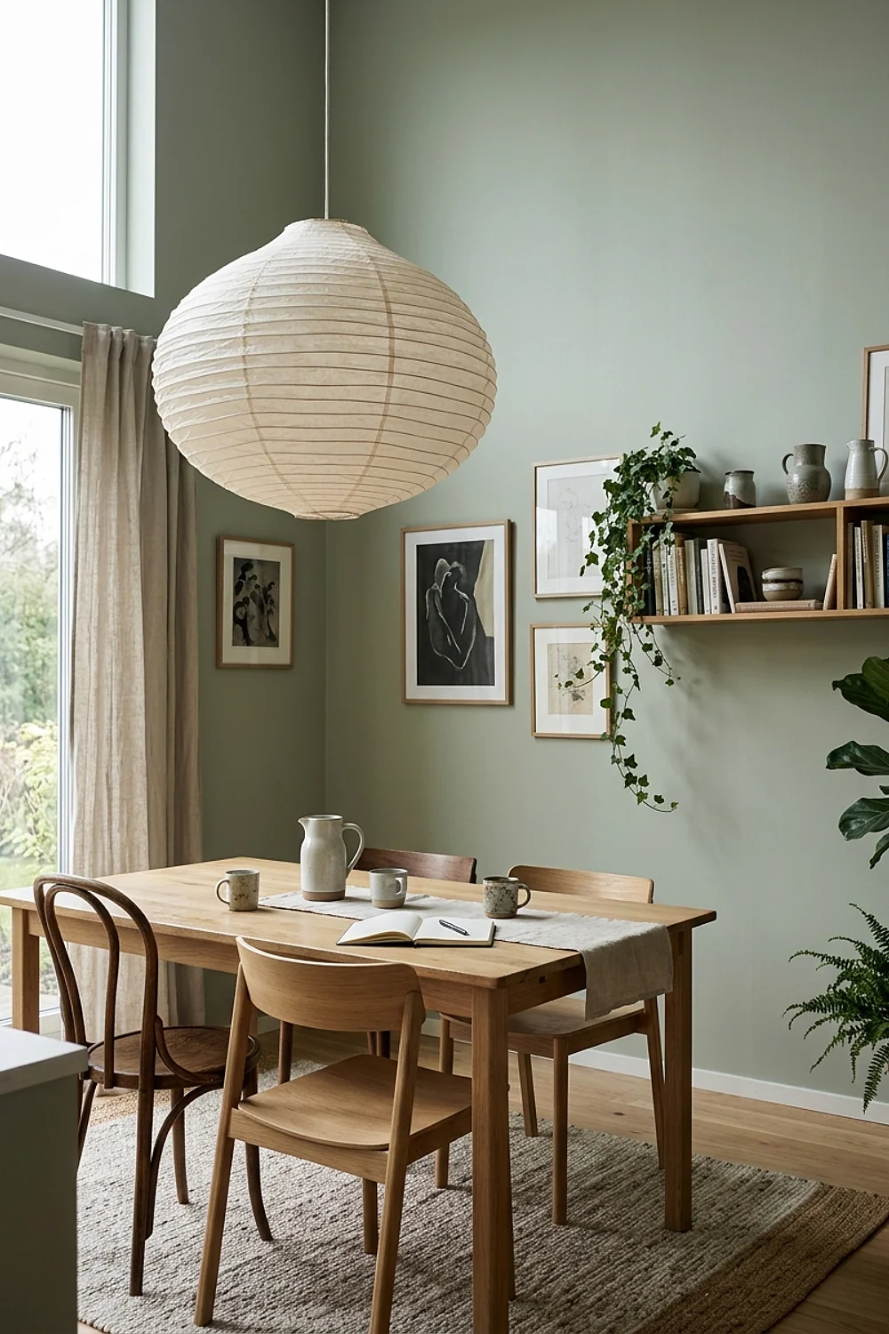 Paper lantern pendant