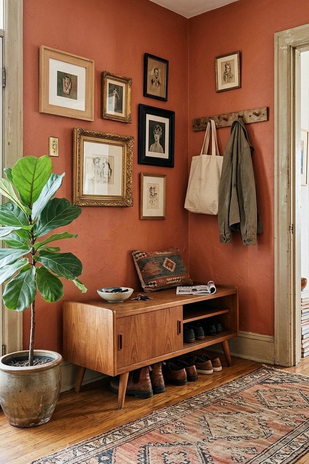Danish teak bench