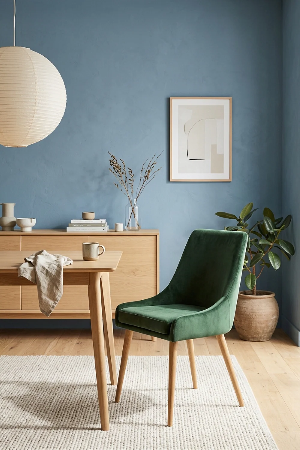 Velvet dining chairs