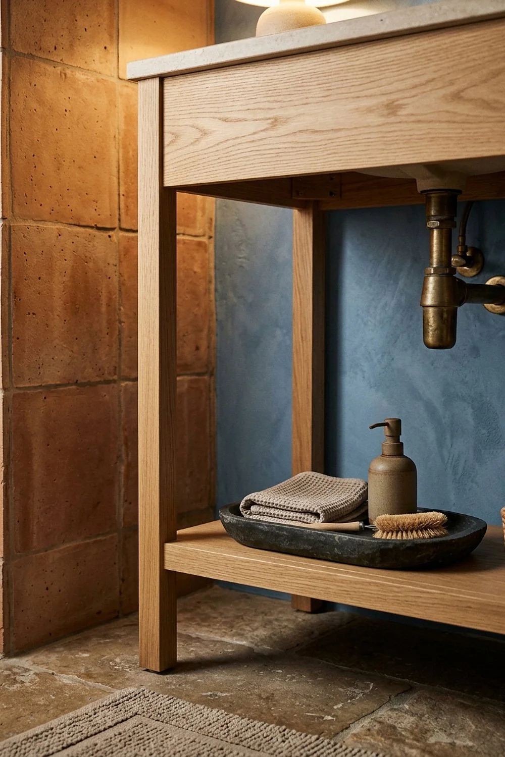 Matte stone tray