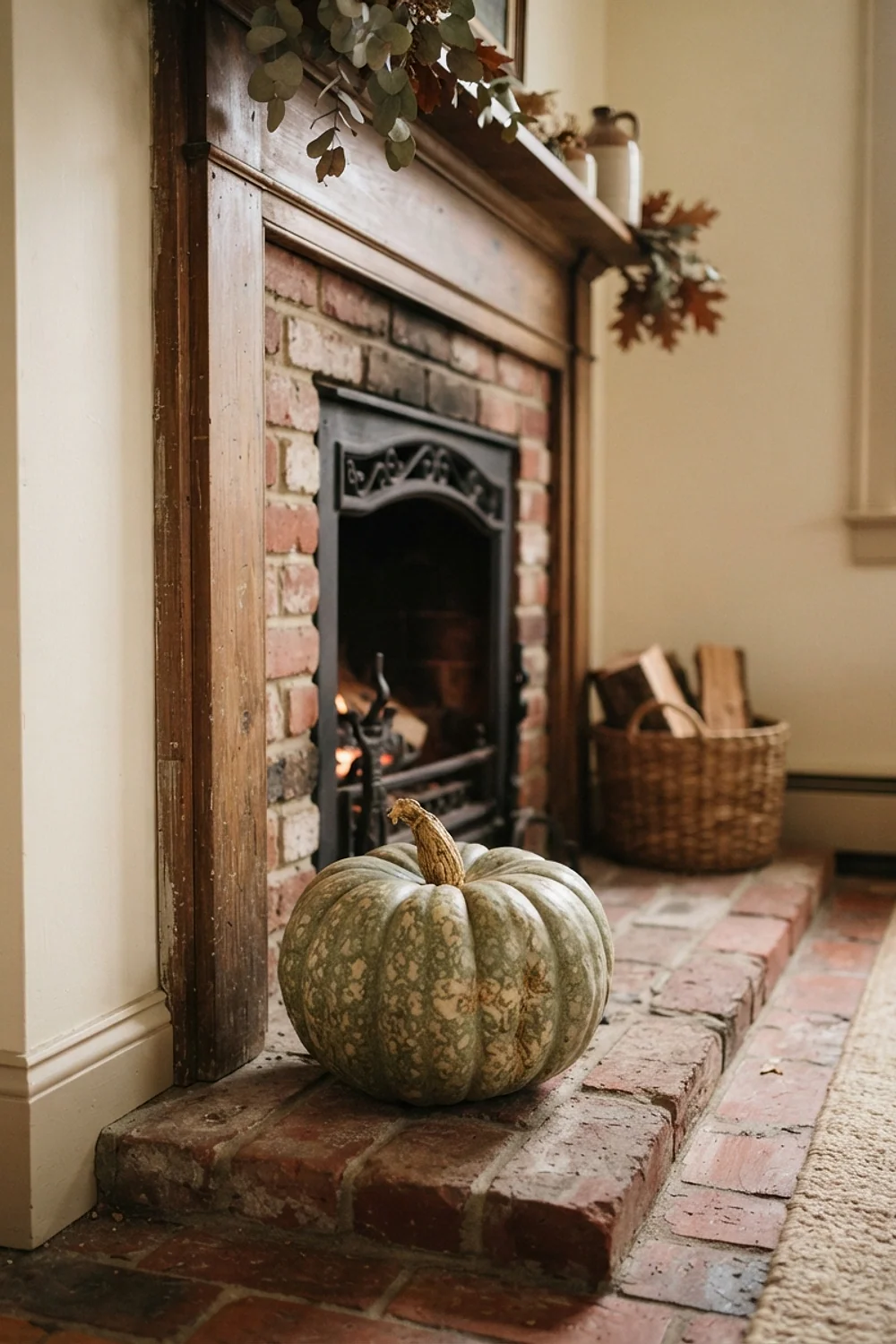 Sage and cream heirloom pumpkins