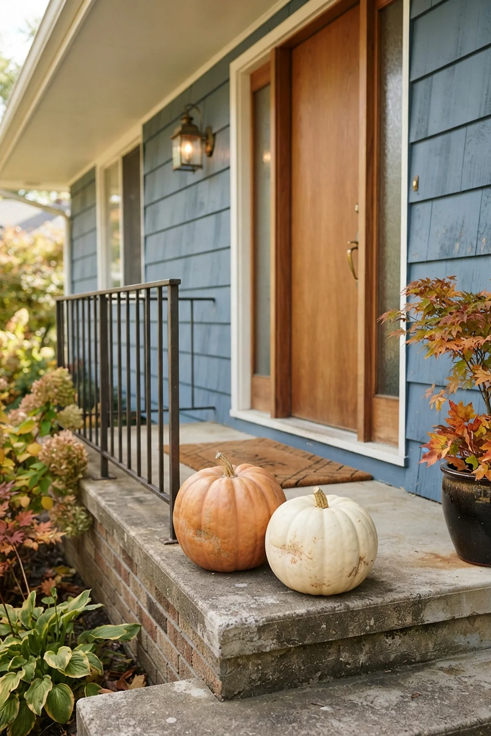 Pair of 18-inch pumpkins