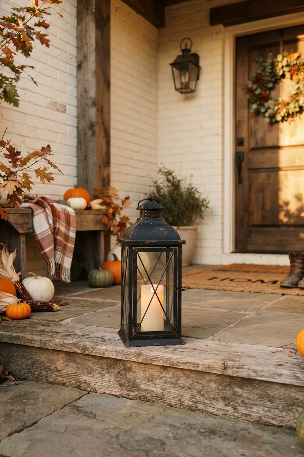 Black metal lanterns