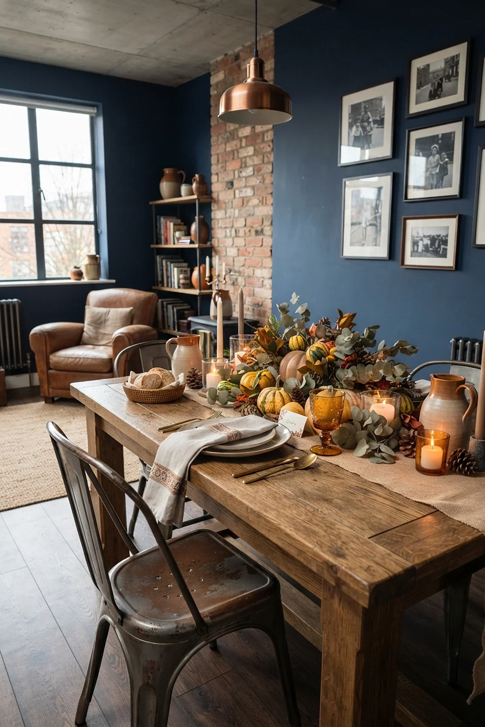 Thanksgiving decorations table