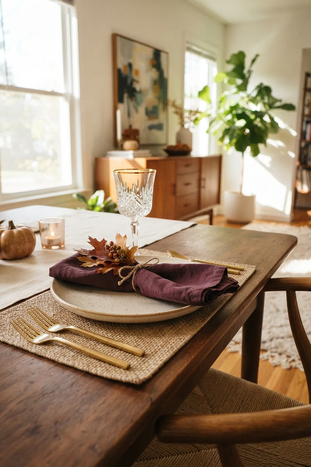 Plum napkins