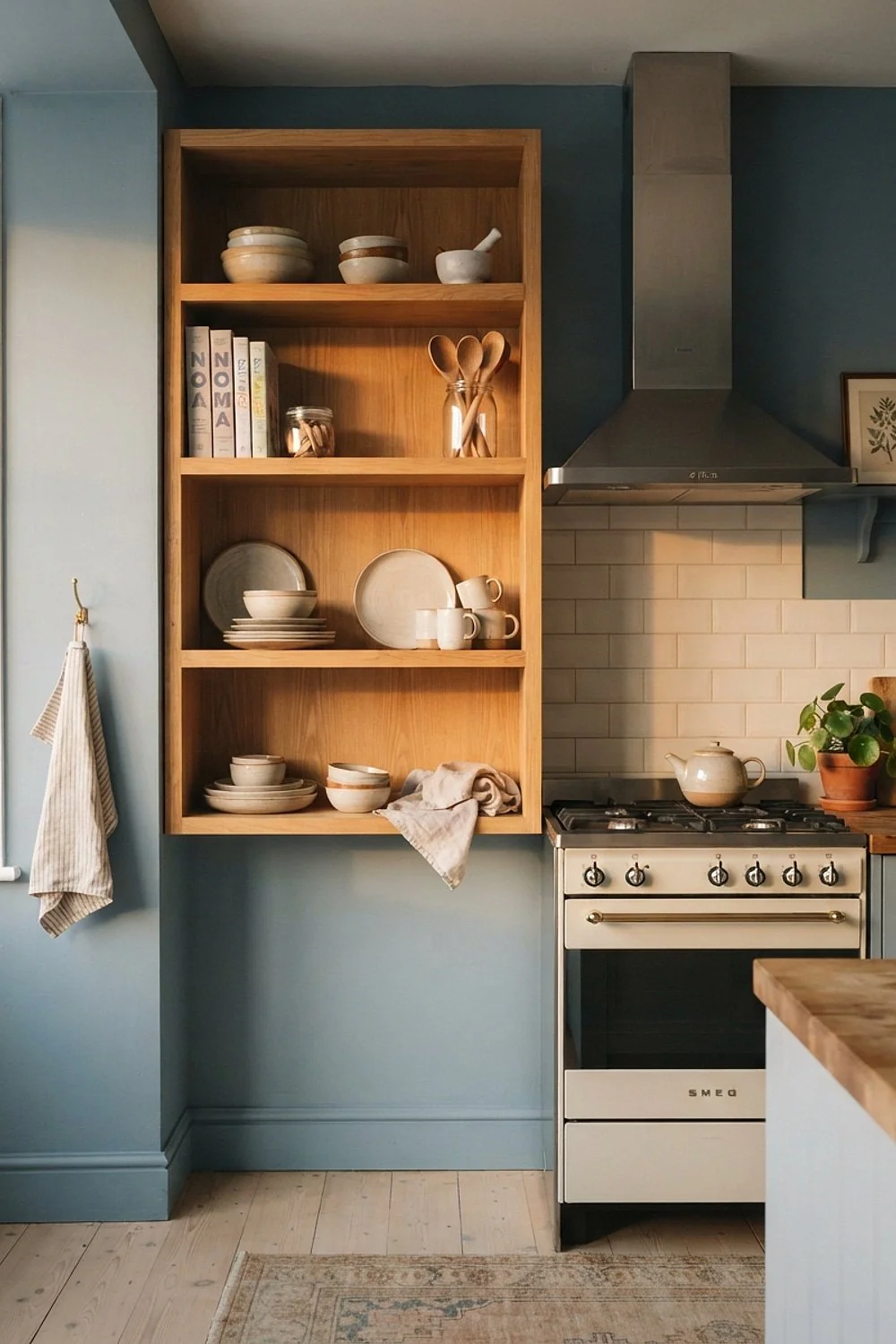 Open shelves